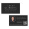 Black Silver Real Estate Agent QR Code
