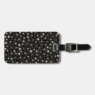 black, silver,shiny, bright, star, colour, luggage tag