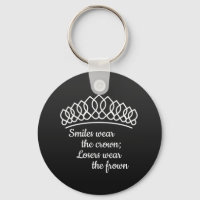 Black Silver Tiara Pageant Smiles Wear Crown