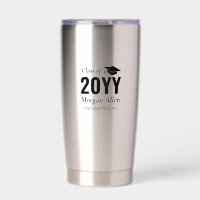 Black | Simple Custom Name Graduation Gift