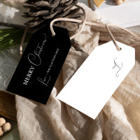 Black Simple Modern Merry Christmas