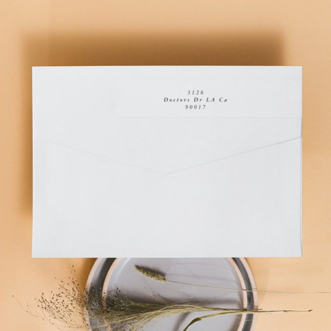 Black Simple Plain Modern Wedding Wrap Around Label (Creator Uploaded)