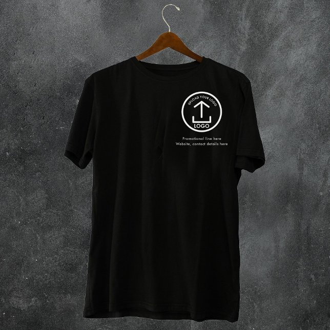 Black Simple Professional Business Logo Text T-Shirt (Black Simple Professional Business Logo Text T-Shirt)