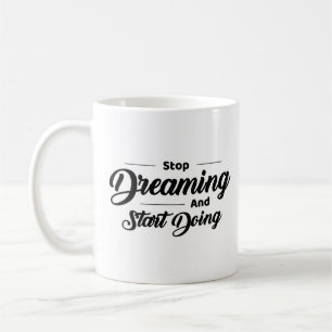 Black Simple Quotes Mug