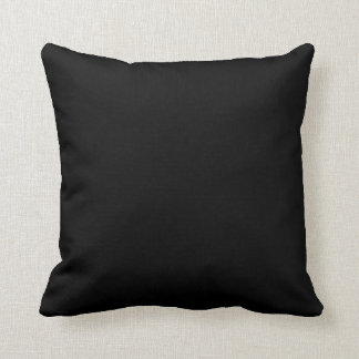 Black Simple Solid Color Cushion