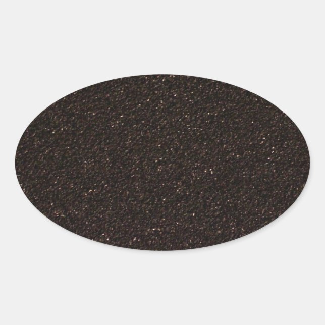 Black Skateboard Griptape Oval Sticker (Front)