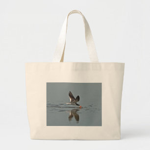 Black Skimmer Photo Large Tote Bag