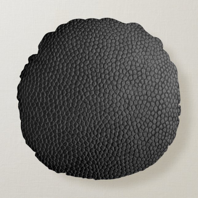 Black skin skin texture skin round cushion (Front)