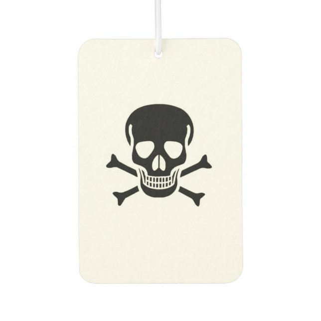 Black Skull car air freshener (Front)