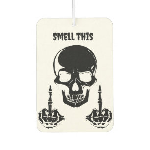Black Skull Car Air Freshener