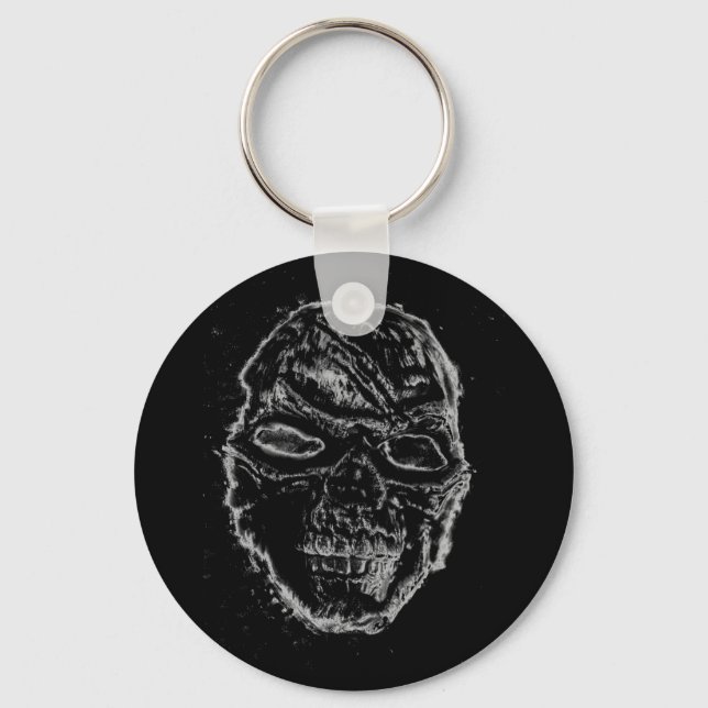 Black skull key ring (Front)
