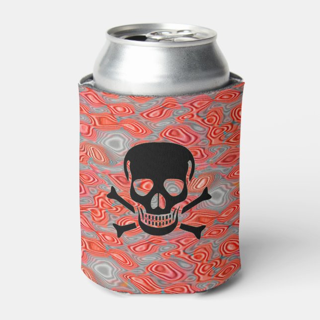 Black Skull Lava can cooler (Can Front)