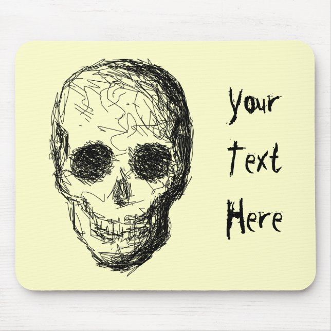 Black Skull. Mouse Pad (Front)