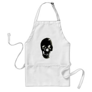 Black Skull - Negative Image Standard Apron