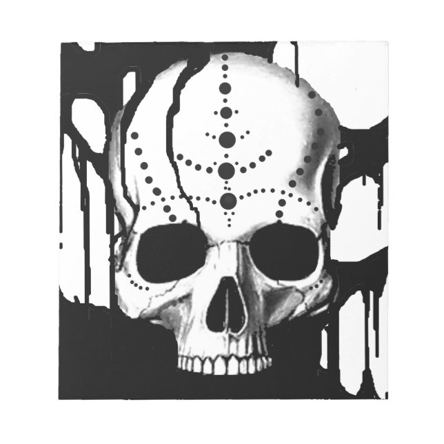 Black Skull Notepad (Front)