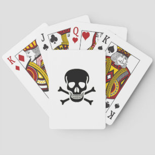 Black Skull Poker playing cards