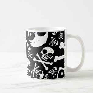 Black Skulls Coffee Mug