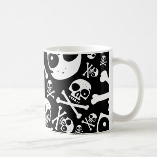 Black Skulls Coffee Mug
