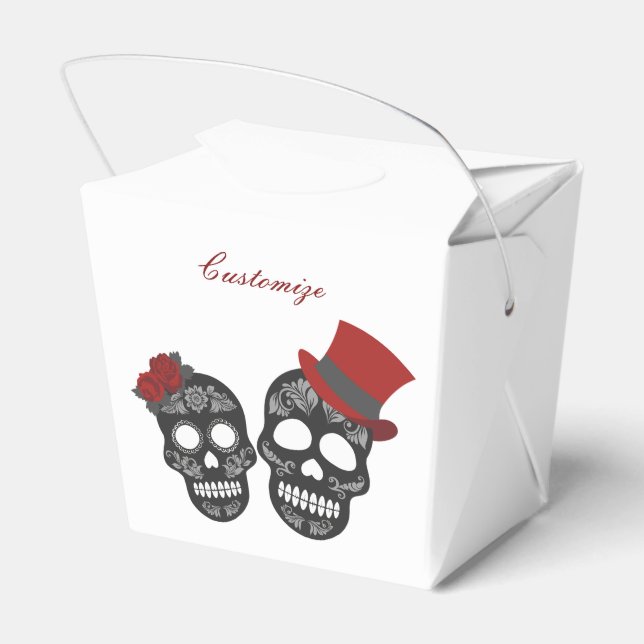 Black skulls Duo Thunder_Cove Favour Box (Back Side)