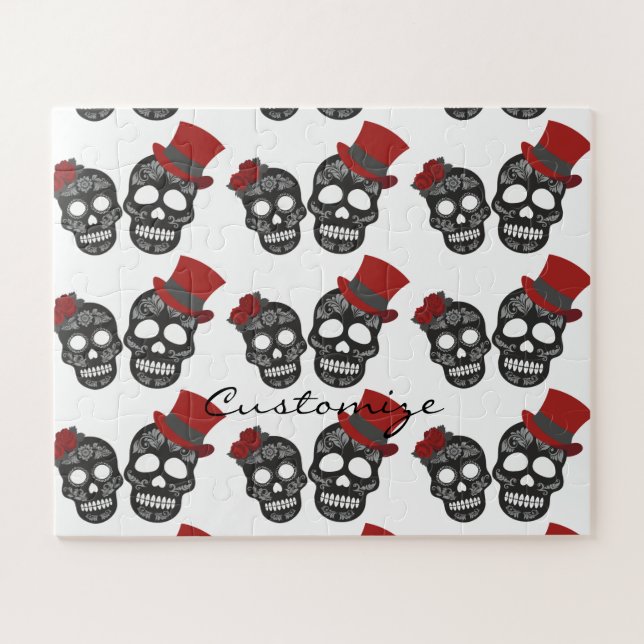 Black skulls Duo Thunder_Cove Jigsaw Puzzle (Horizontal)