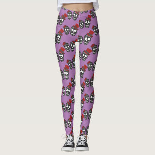 Black skulls Duo Thunder_Cove Leggings