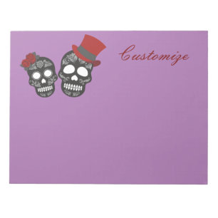 Black skulls Duo Thunder_Cove Notepad