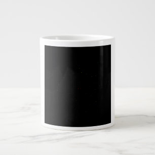 Black Sky Rainbow Stars Large Coffee Mug