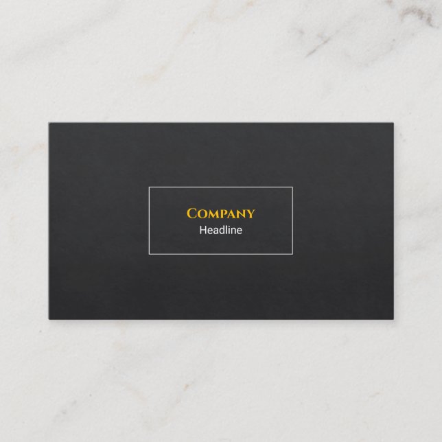 Black Slate Business Card (Front)