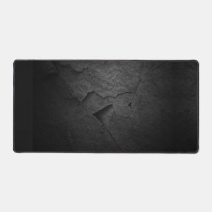 Black Slate Rock Design Desk Mat