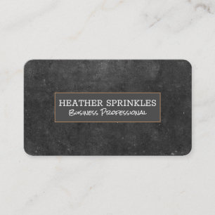 Black Slate Sleek Business Card