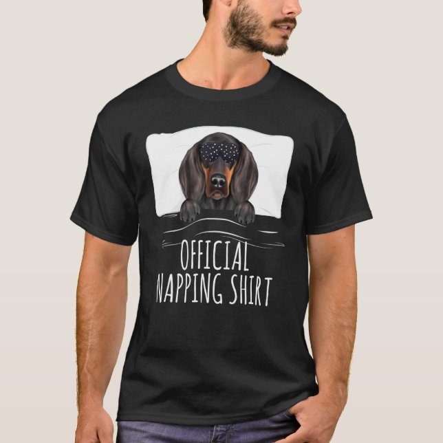 Black Sleep Mask Black And Tan Coonhound Official  T-Shirt (Front)