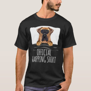 Black Sleep Mask Boerboel Official Napping T-Shirt