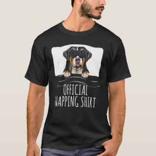 Black Sleep Mask Greater Swiss Mountain Dog Offici T-Shirt