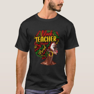 Black Smart Teacher Black History Month Woman Prid T-Shirt