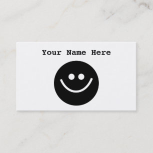 Black Smilie Business Card