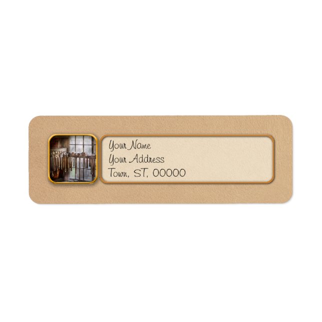 Black Smith - Draw plates and hammers Return Address Label (Front)