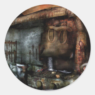 Black Smith - The semi modern blacksmith Classic Round Sticker