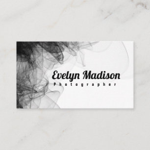 Black Smoke Background 678 Business Card