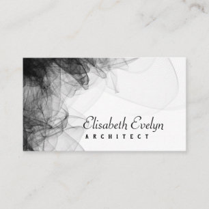 Black Smoke Background Business Card