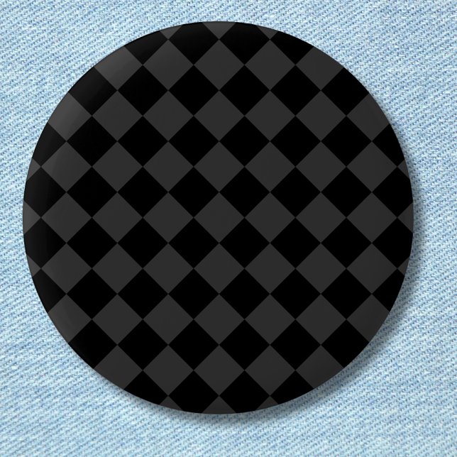Black & Smoky Black Diamonds – Elegant & Timeless 6 Cm Round Badge (Creator Uploaded)