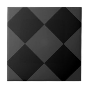 Black & Smoky Black Diamonds – Elegant & Timeless Ceramic Tile