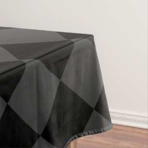 Black & Smoky Black Diamonds – Elegant & Timeless Tablecloth