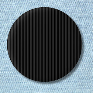 Black & Smoky Black Narrow Vertical Stripes  3 Cm Round Badge