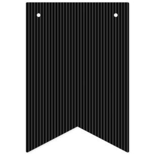 Black & Smoky Black Narrow Vertical Stripes Bunting