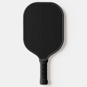 Black & Smoky Black Narrow Vertical Stripes Pickleball Paddle