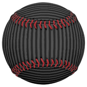 Black & Smoky Black Narrow Vertical Stripes  Softball