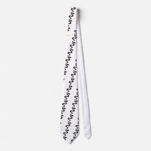 black snake icon tie