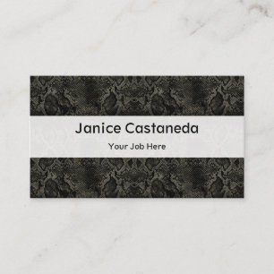 Black Snake print Business Card