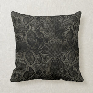 Black Snake print Cushion