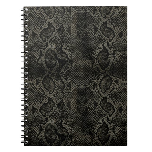 Black Snake print Notebook (Front)